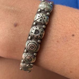 Leather and Metal Cowgirl Bracelet